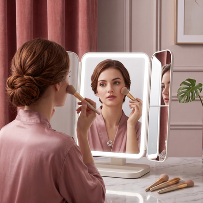 Trondela™ Smart LED Trifold Vanity Mirror